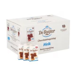 De Ruijter Chocoladehagelslag Melk Portieverpakking 120 x 20 g