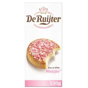 De Ruijter Rose en Witte Muisjes 330 g