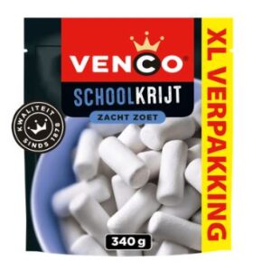 Venco Schoolkrijt Zacht Zoet XL Verpakking 340 g